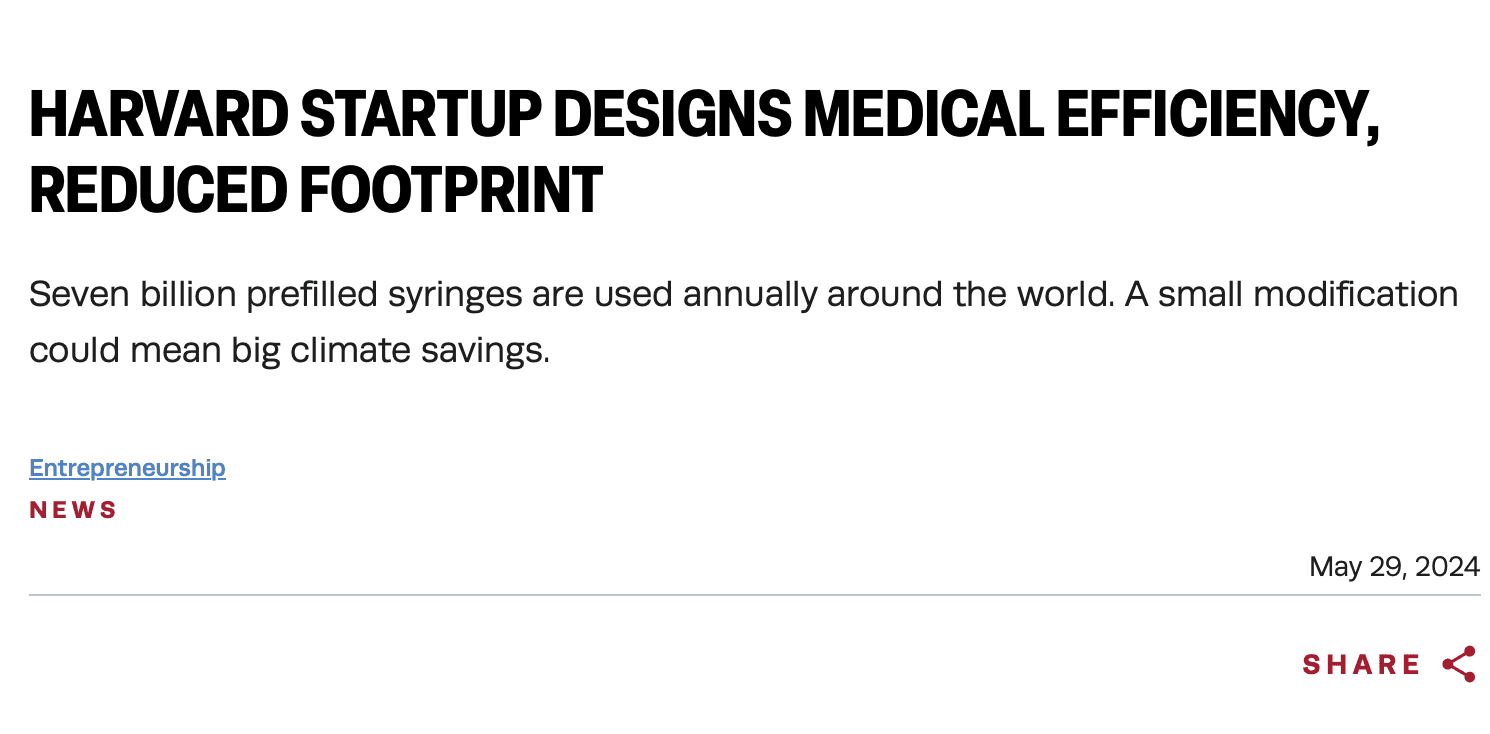 Harvard Startup Designs Medical Efficiency, Reduced Footprint